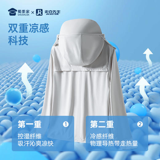 【实付满399送保温杯】【黑胶冰丝防晒衣】户外休闲运动外套 透气轻薄防晒皮肤衣J405
 商品图1