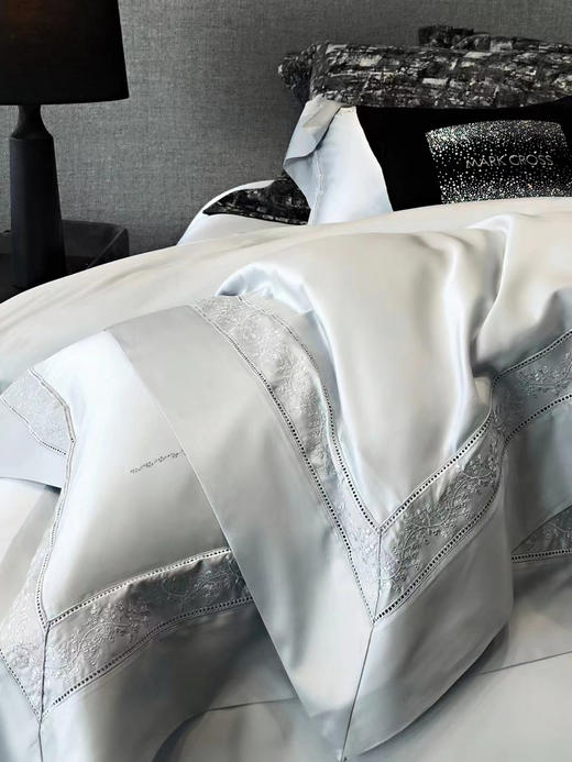 2024𝐍𝐄𝐖春夏新品·简约雅致镂空系列 甄选奥地利进口LF级兰精天丝四件套 商品图2