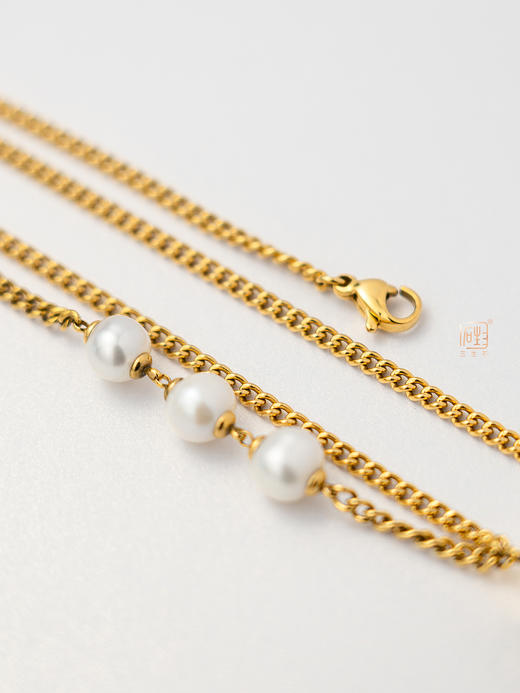 三生无限•红宝石珍珠多用项链+本色圆珍珠项链套组 商品图7