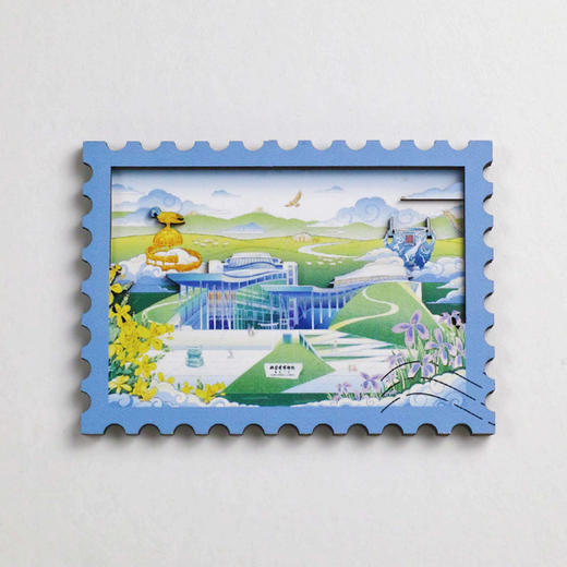 内蒙古博物院邮票冰箱贴 商品图0