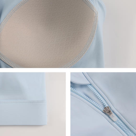 【运动必备】【一秒穿脱，稳固减震】春夏新款女高强度杜邦莱卡运动内衣前拉链跑步防震健身瑜伽服上衣水滴美背外穿一体式固定杯运动内衣 商品图2