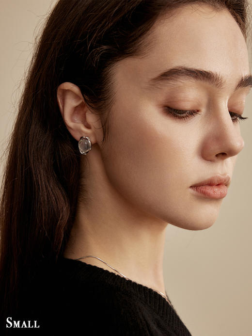 monSecret｜SW020102小 揽月耳钉【MOTION】 [ 银  ] 商品图0