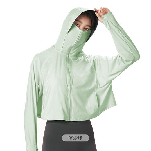 都市丽人舒适外出春夏睡衣女针织锦纶混纺家居服薄款长袖上衣女士防晒单件上衣LH47A1 商品图12