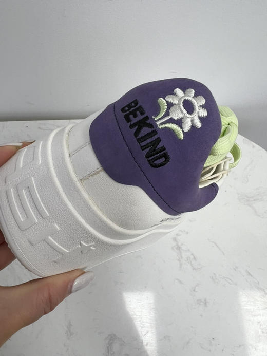 ash专柜正品 如jia白送 BEKIND 花朵刺绣 内外全皮超轻IP厚底小白鞋 商品图12