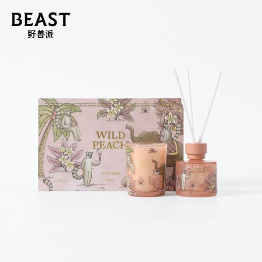 野兽派Junglecollection小温暖系列香氛礼盒（巴黎周末/清新龙舌兰/玫瑰庄园/野桃木槿园） 商品图1