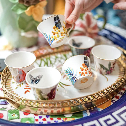 土耳其Mikasamoor杯子六件套/甜品盘六件套，漂亮到移不开眼 商品图9