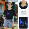 OLrain欧芮儿黑色短袖T恤女夏季2024年新款精致绣花宽松百搭上衣 商品缩略图3