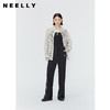 NEELLY纳俪商场同款高腰垂感拖地裤女夏流行设计感撞色休闲阔腿裤 N24041H01027 商品缩略图1