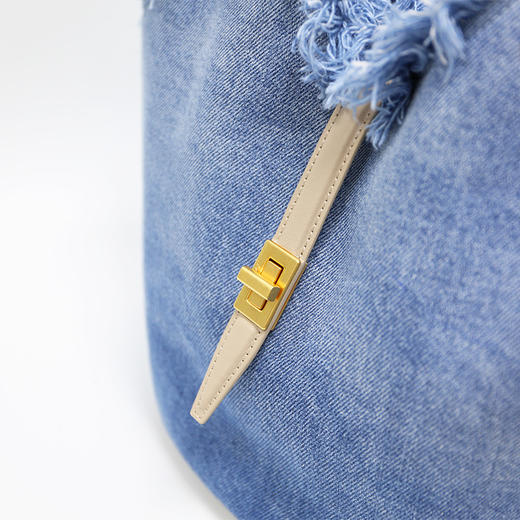 【林允同款】APEDE MOD 小号丹宁牛仔托特包花园包菜篮子包 商品图4