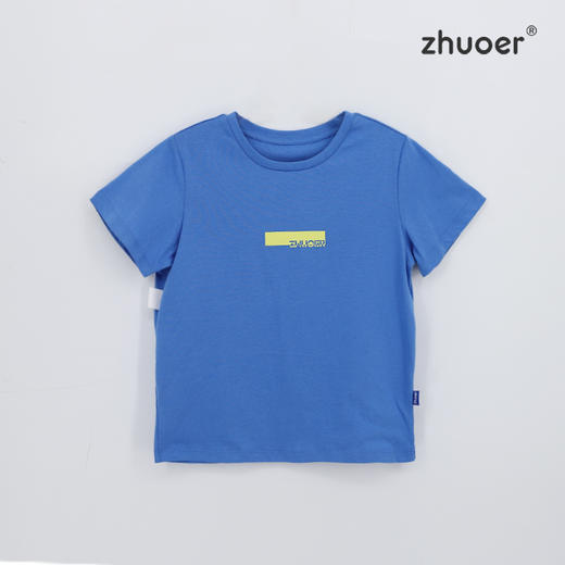 【夏款针织短袖T恤】卓儿代工品牌 出口余单男童纯棉针织短袖T恤套头衫打底衫圆领上衣 商品图0