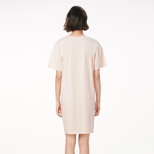 都市丽人生活家居春夏睡衣女32支CVC单面家居服薄款短袖裙女士棉质睡裙LH46F4 商品图2