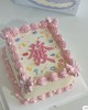 【臻品系列】---长方形【粉色發字】发财蛋糕 商品缩略图0
