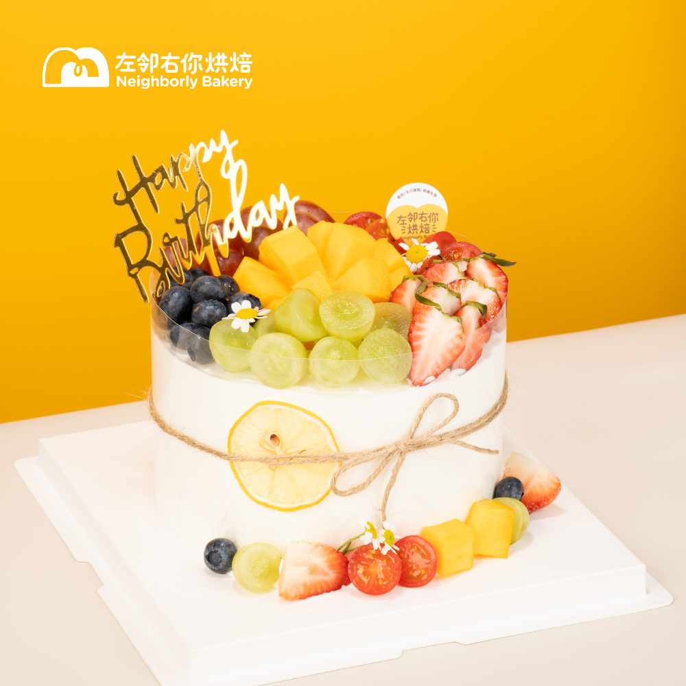 五色水果 · 动物奶油蛋糕