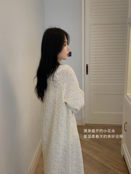 老米优品/ 3-5天! 美哭了！！100%双层婴儿棉《江南晚风。蕾丝棉纱裙》清甜少女氛围感 美宅小裙子  Q240328A 商品图11