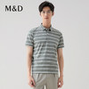 【名盾】条纹POLO衫，轻奢级桑蚕丝，爽滑舒适远离闷热MXBL22603B 商品缩略图1