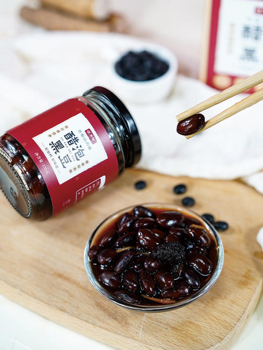 【店选】古法工艺铁棍山药醋泡黑豆  230g/瓶 商品图3