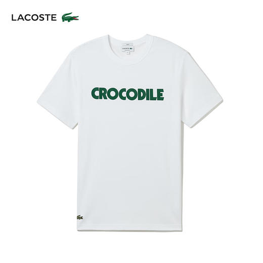 Lacoste法国鳄鱼男女同款新款时尚百搭短袖T恤TH0134-98 商品图0