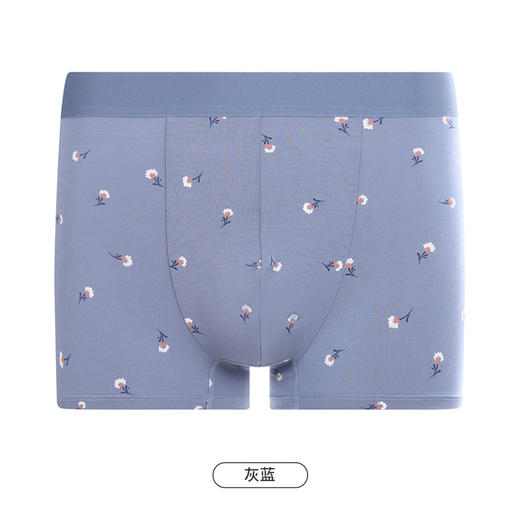 都市丽人都市锋尚日常休闲男士平角裤男50S人棉男士内裤无人棉平角FK4CB7 商品图10