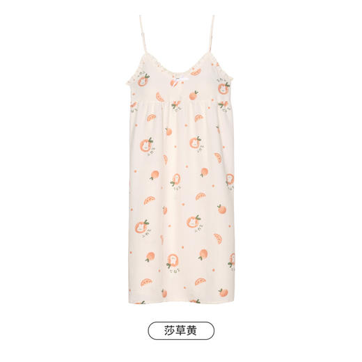 都市丽人好睡好眠春夏睡衣女软绵绵家居服有罩杯薄款吊带裙女士软绵绵睡裙LH46A5 商品图7