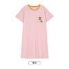 都市丽人生活家居春夏睡衣女32支CVC单面家居服薄款短袖裙女士棉质睡裙LH46F6 商品缩略图8