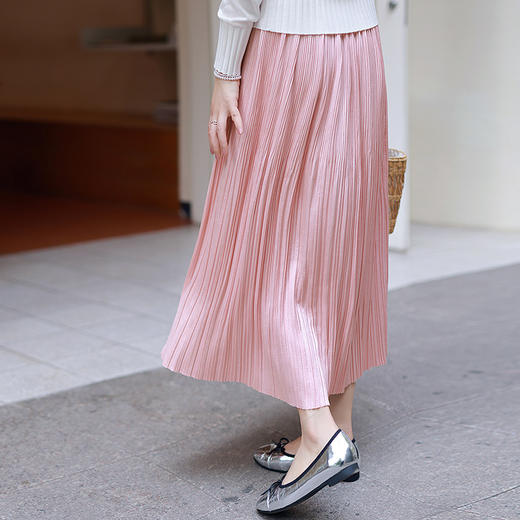 5天内发货！超百搭，温柔系，百褶半裙 商品图2