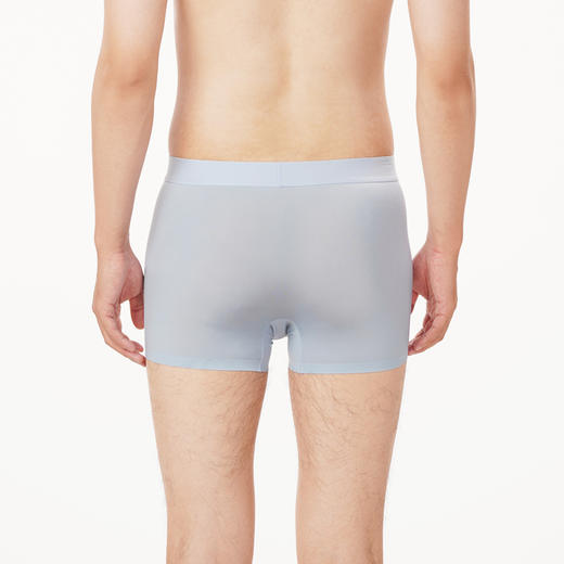 都市丽人都市锋尚简约基础男士平角裤男凉感冰丝男士内裤无锦纶平角FK4CB6 商品图3