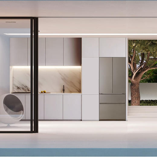 松下（Panasonic）464L法式零嵌入多门 臻全嵌风冷变频极冻一级能效冰箱 双循环双系统NR-W472TX-TH 商品图1