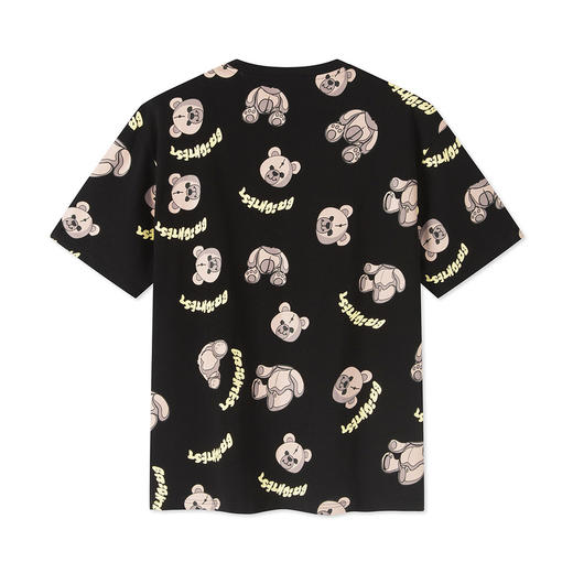 gxg jeans黑色圆领短袖T恤11D1440173C 商品图1