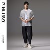 PINLI品立夏季新款中国风印花短袖T恤男士潮牌宽松插肩袖上衣B242111007 商品缩略图2