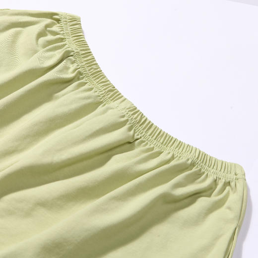 都市丽人生活家居春夏睡衣女32支CVC单面家居服薄款短袖短裤女士棉质套装LH42F3 商品图5