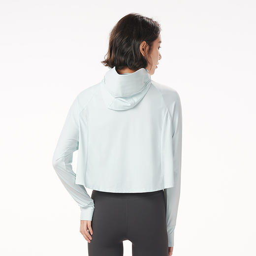 都市丽人舒适外出春夏睡衣女针织锦纶混纺家居服薄款长袖上衣女士防晒单件上衣LH47A1 商品图3