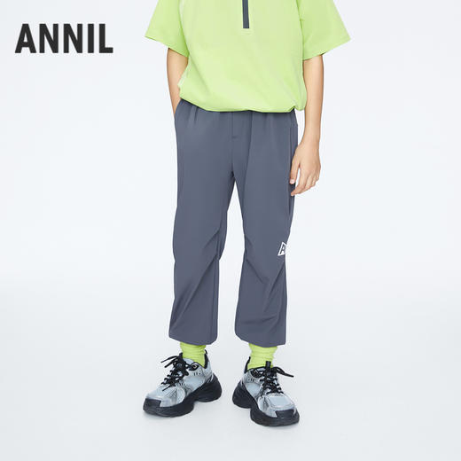男女童弹力运动裤单裤裤子夏季新款安奈儿童装实体店同款AM426658 商品图0