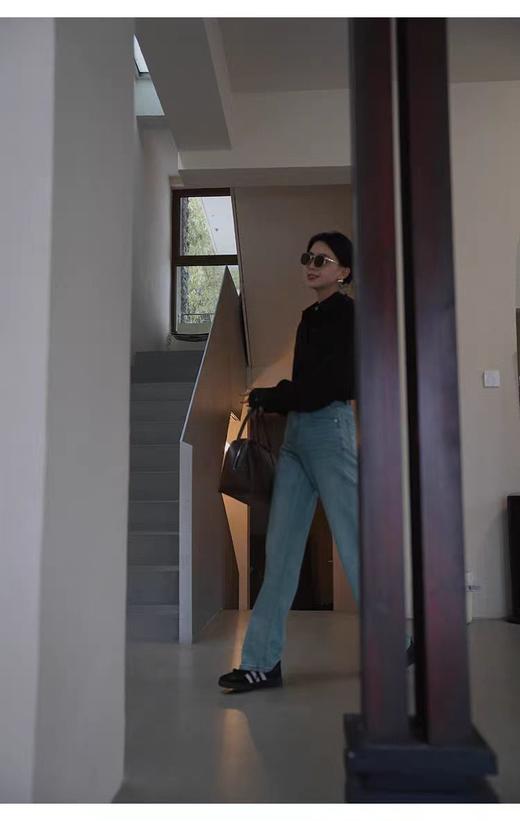 新型春夏艾草植物纯棉水洗牛仔裤 商品图4