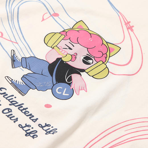 都市丽人生活家居春夏睡衣女32支纯棉单面家居服薄款短袖裙女士棉质睡裙LH46D5 商品图9