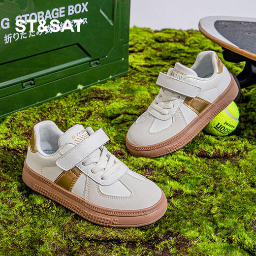 【童鞋】星期六复古百搭魔术贴阿甘鞋SSC1191L03 商品图0