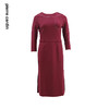 皮尔卡丹女装2024春夏新款黑色红色简约通勤风连衣裙C42DL30T0 商品缩略图5