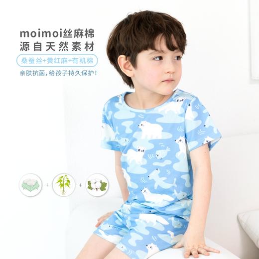 【短袖套装】韩国moimoi春夏丝麻棉 睡衣 商品图1