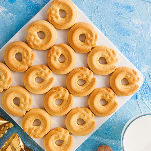 【美味齐分享，黄油味曲奇礼盒】福事多原味曲奇饼干，舌尖上的香脆美味记忆中的味道，礼盒年货大礼包春节送礼新年零食过年休闲曲奇 商品图2