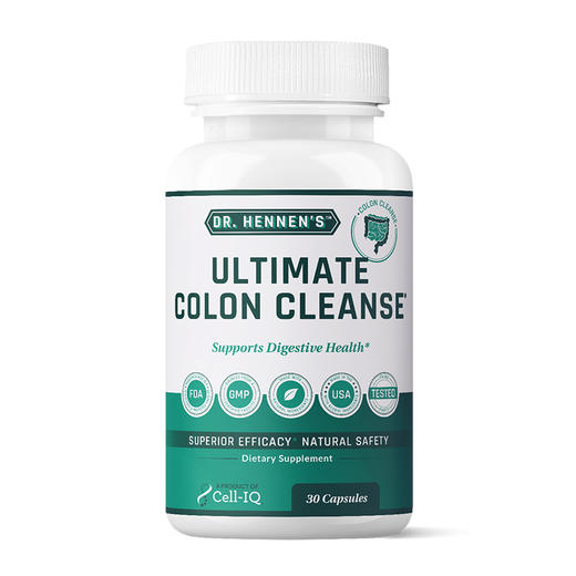 美国Cell-IQ汉拿博士肠清胶囊Ultimate colon cleanse 30粒 膳食纤维肠道益生菌废弃物宿便轻松营养品 商品图2