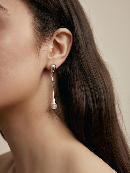 monSecret｜DR0109 落珠耳坠【MOTION】 [ 银 / 金 ] 商品图2