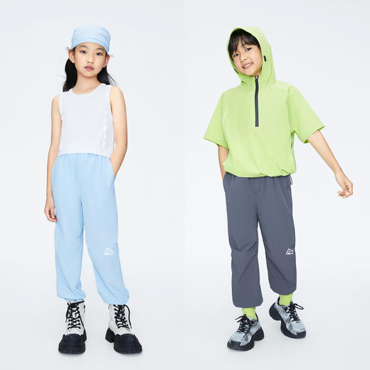 男女童弹力运动裤单裤裤子夏季新款安奈儿童装实体店同款AM426658 商品图3