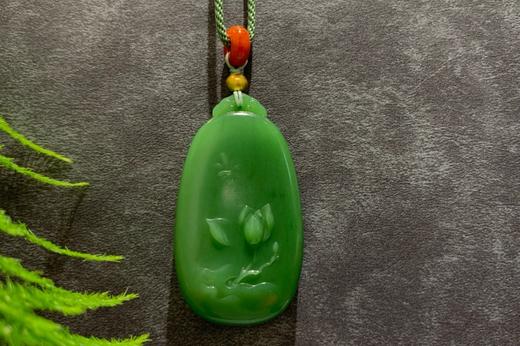 【御珠宫坊】碧玉荷花牌 商品图0