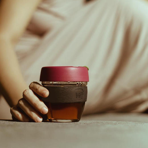 澳洲KEEPCUP 玻璃杯咖啡杯便携女水杯彩环透明随手杯随行杯冷萃外带杯高颜值 商品图2
