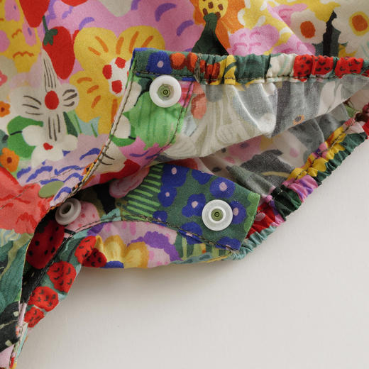 【马克珍妮 芦芙】女童夏日花园吊带连体衣2024年夏装新款240510 商品图4