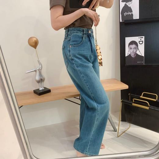 老米优品🎈实物炒鸡赞！！神仙裤型！！《复古做旧调 莱赛尔天丝果冻牛仔裤》窄版直筒微拖地，显瘦！软糯到哭！！K240327A 商品图0