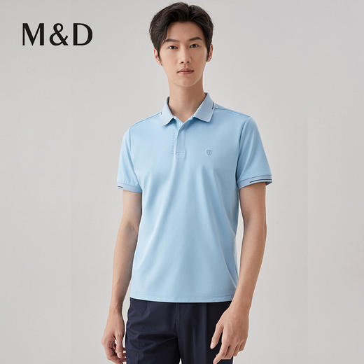 【名盾】撞色POLO衫，黄金比例尺寸，包容性强，商务休闲皆有型M0BL22652B 商品图1