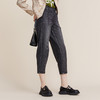 MIIDII谜底2022春款简约休闲渐变洗水宽松纯棉牛仔裤女221MK0009 商品缩略图1