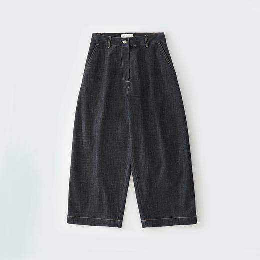 STUDIO NICHOLSON DENIM - WIDE CROP PANT 女装廓形牛仔九分裤 商品图3