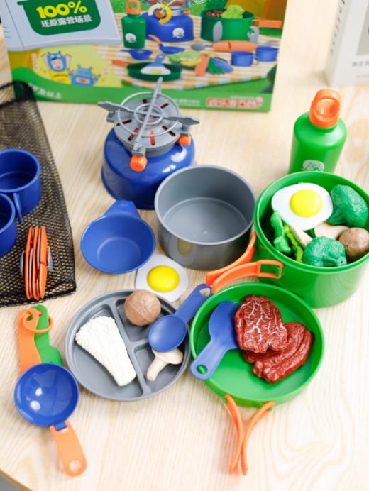 🌻【欢乐客露营小达人】1.含15件露营装备，💕19件仿真食材 🌸2.露营装备和食材按照实物100%还原 ✅3.自带声光效果，让你声临其境📍 商品图2