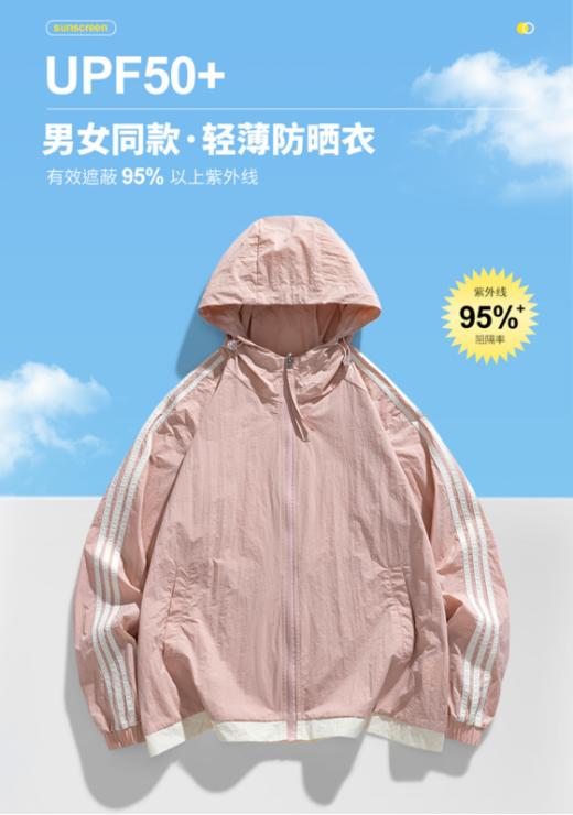 🔺【卡帝乐鳄鱼男女同款抽绳兜帽宽松防晒服7706】🌿 ✨1、随性又实用，🍂40D尼龙微皱面料，防泼水，轻盈透气 ✨2、简约拉链连帽开襟设计，👏侧面插手袋美观实用，🎉 商品图0